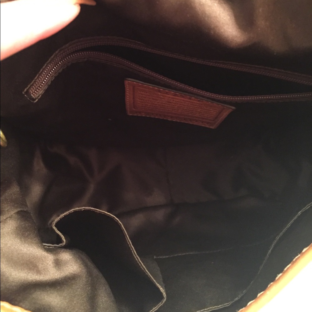 Coach Brown and Tan Shoulder Bag - Picture 2 of 7